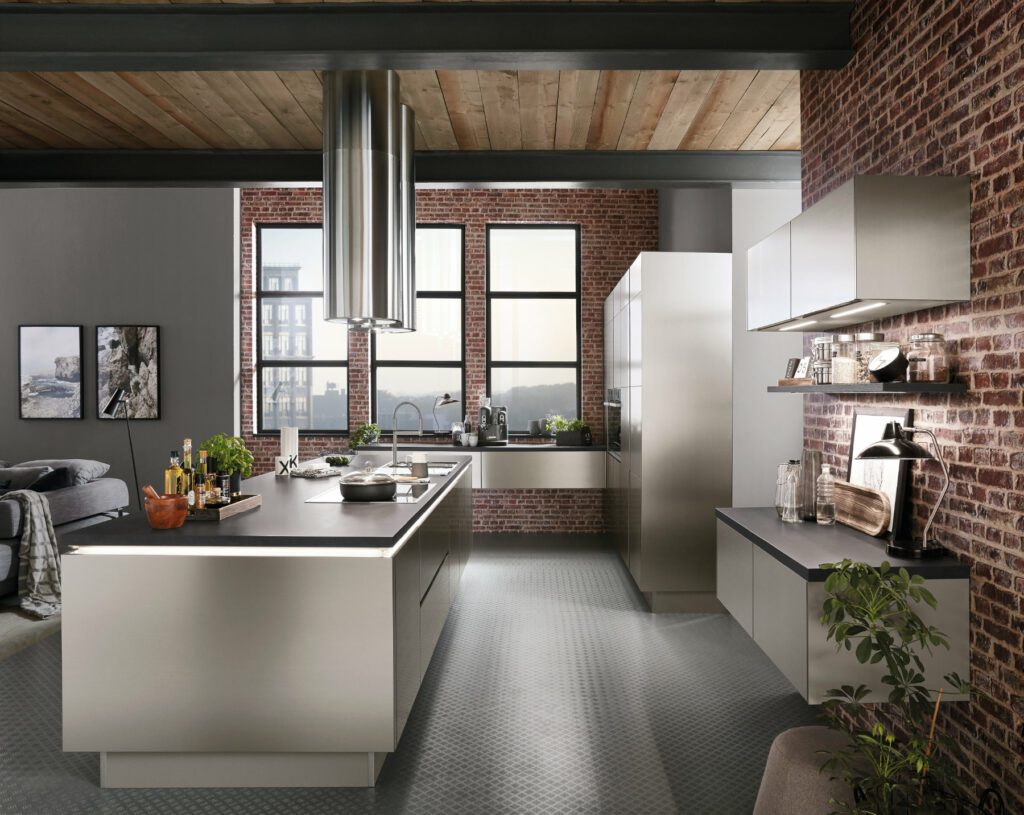 Nobilia Metallic Handleless Kitchen 1 | Kutchenhaus, Reigate